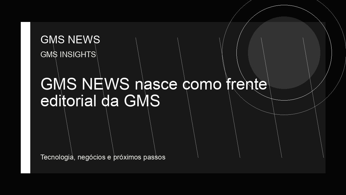 Arte editorial da GMS NEWS para: GMS NEWS nasce como frente editorial da GMS